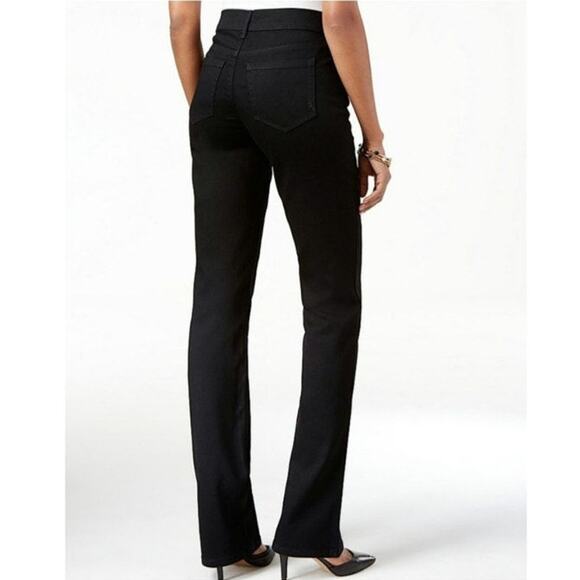 Style & Co Black Boot Leg Denim Jean Bootcut High Rise Classic Stretch Fit 12 - Picture 5 of 14